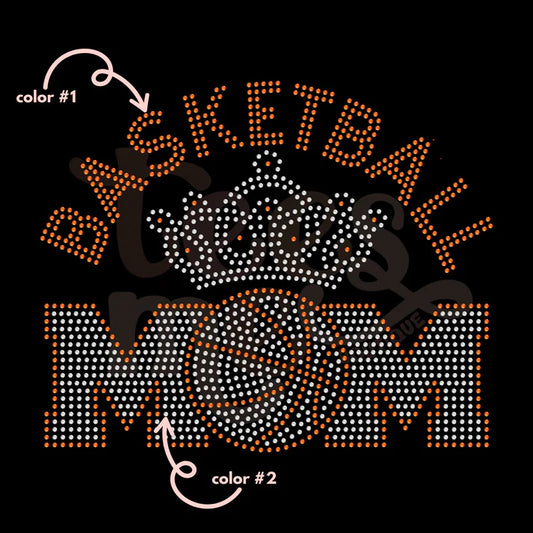 Basketball Mom Queen Spangle Design