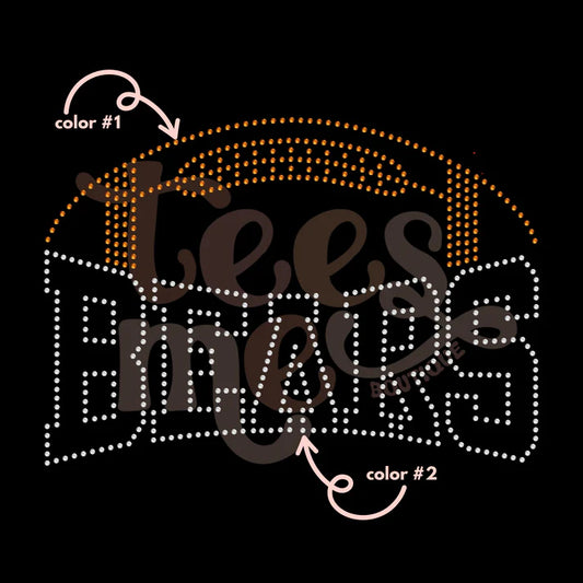 Bears Football Spangle Design