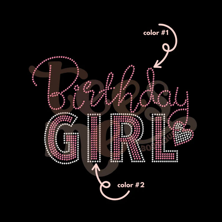 Birthday Girl Spangle Design