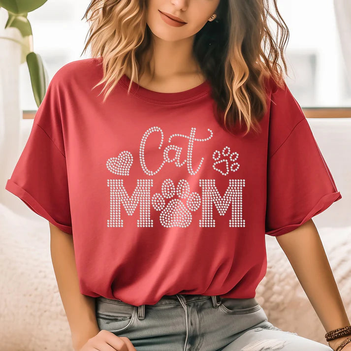 Cat Mom Spangle Design