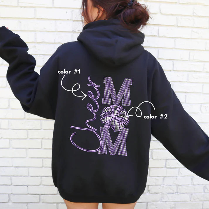 Cheer Mom Pom Spangle Design