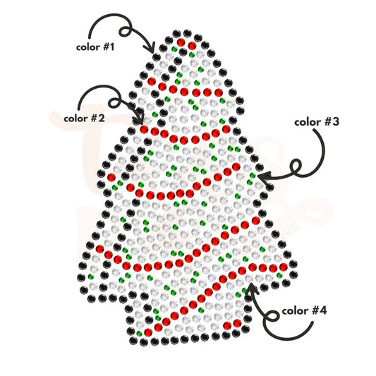 Christmas Tree Cake Pocket Spangle Design