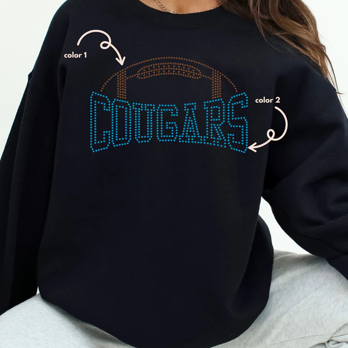 Cougars Football Spangle Design