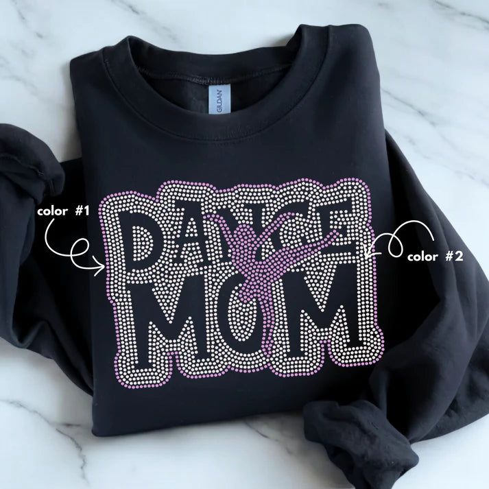 Dance Mom Cut Out Spangle Design