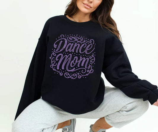 Dance Mom Swirls Spangle Design