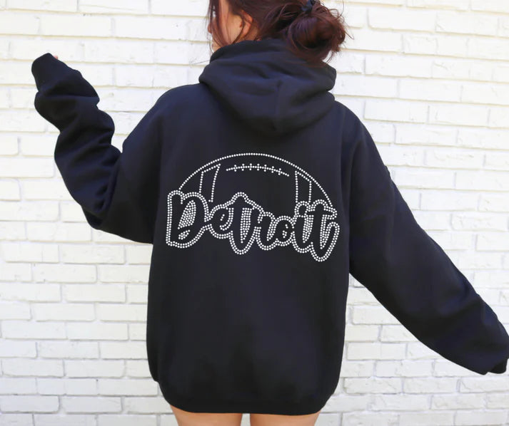 Detroit Football Spangle Design