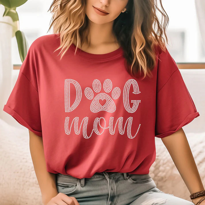 Dog Mom Spangle Design