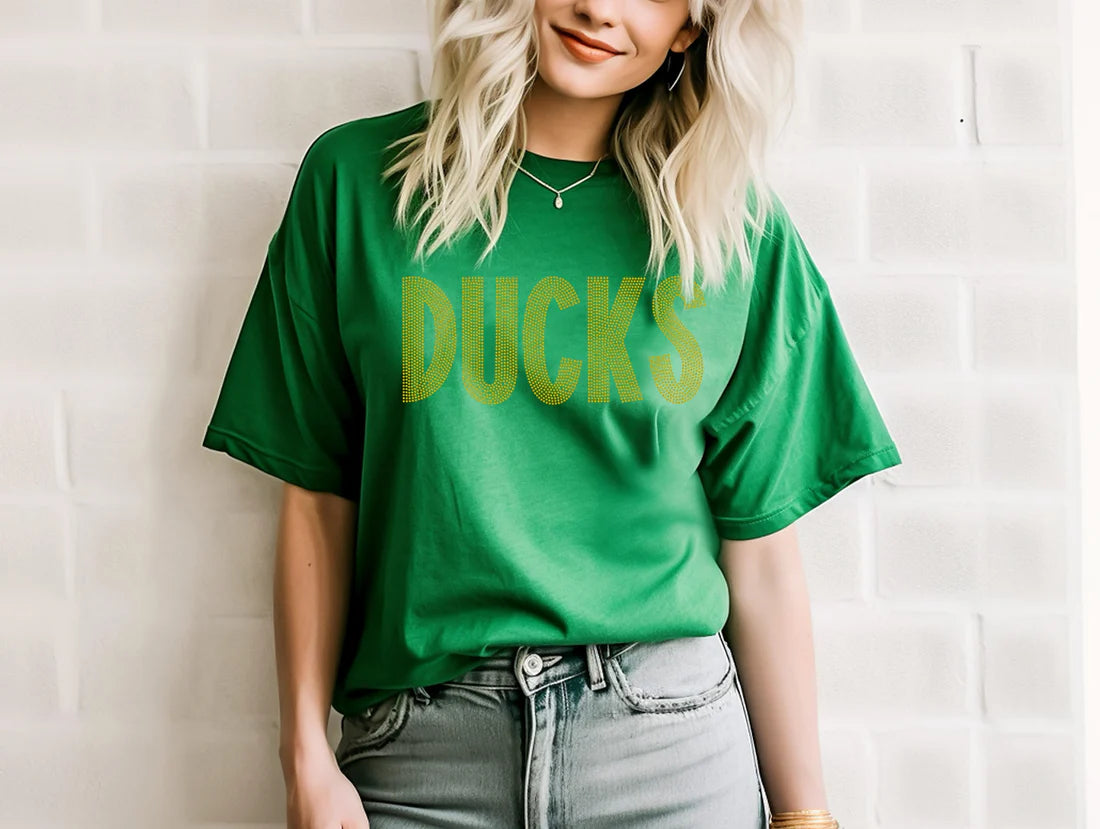 Ducks Font Mascot Spangle Design