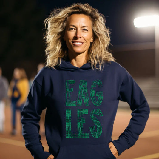 Eagles Font Mascot Spangle Design