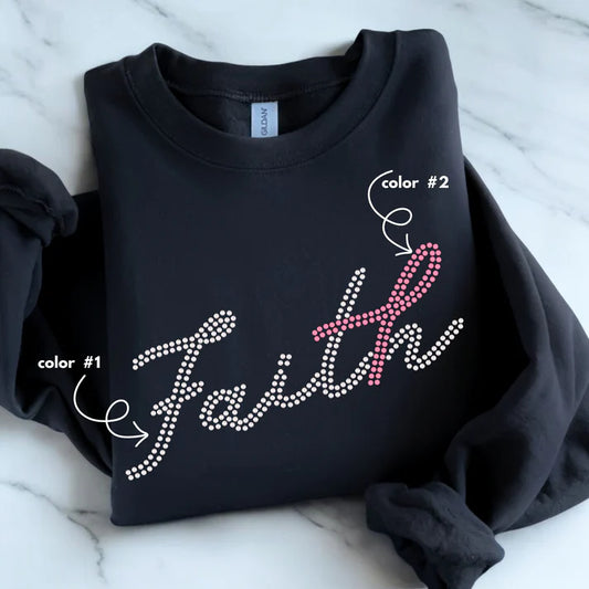 Faith Ribbon Spangle Design