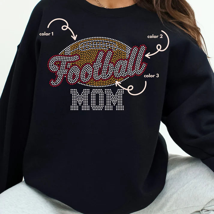 Football Mom Spangle Design