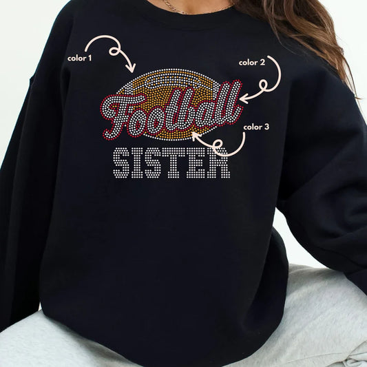 Football Sister Spangle Design