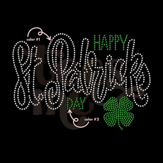 Happy St. Patrick's Day Spangle Design