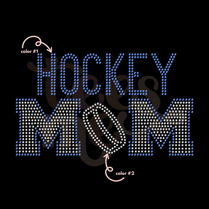 Hockey Mom Spangle Design