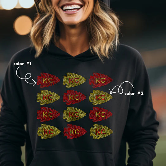 KC Arrowhead Combo Spangle Design