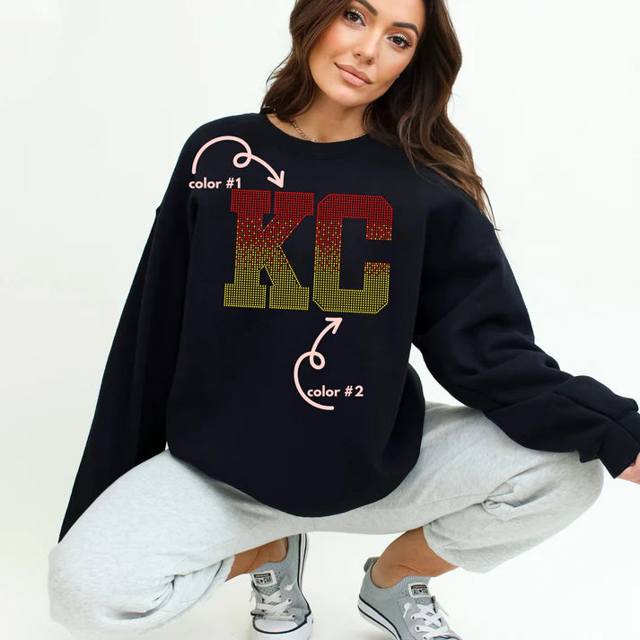 KC Ombre Spangle Design