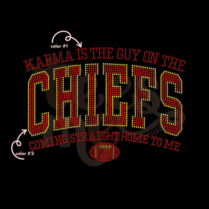 Karma is the Guy on the Chiefs Spangle Design