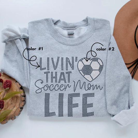 Livin' That Soccer Mom Life Spangle Design