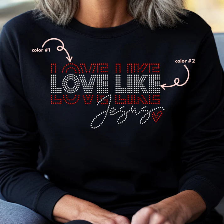 Love Like Jesus Spangle Design