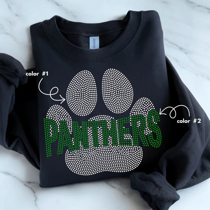 Panthers Paw Spangle Design