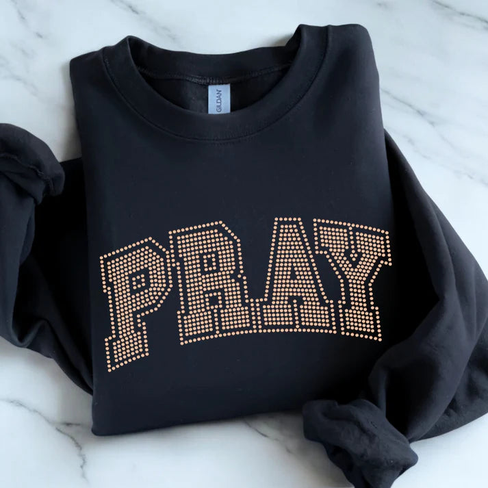 Pray Varsity Spangle Design