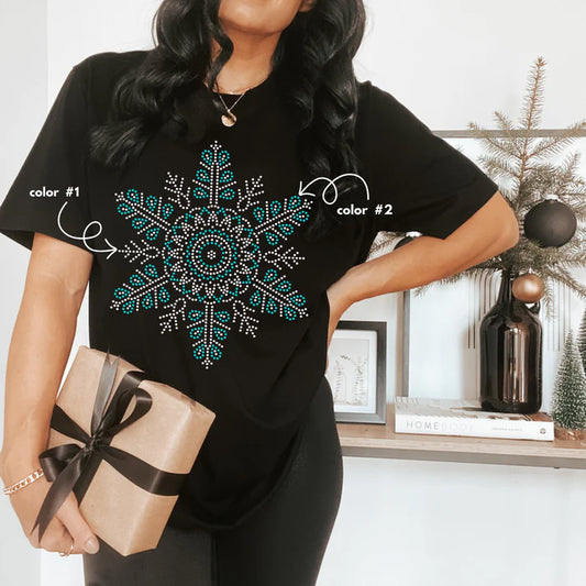 Snowflake Mandala Spangle Design