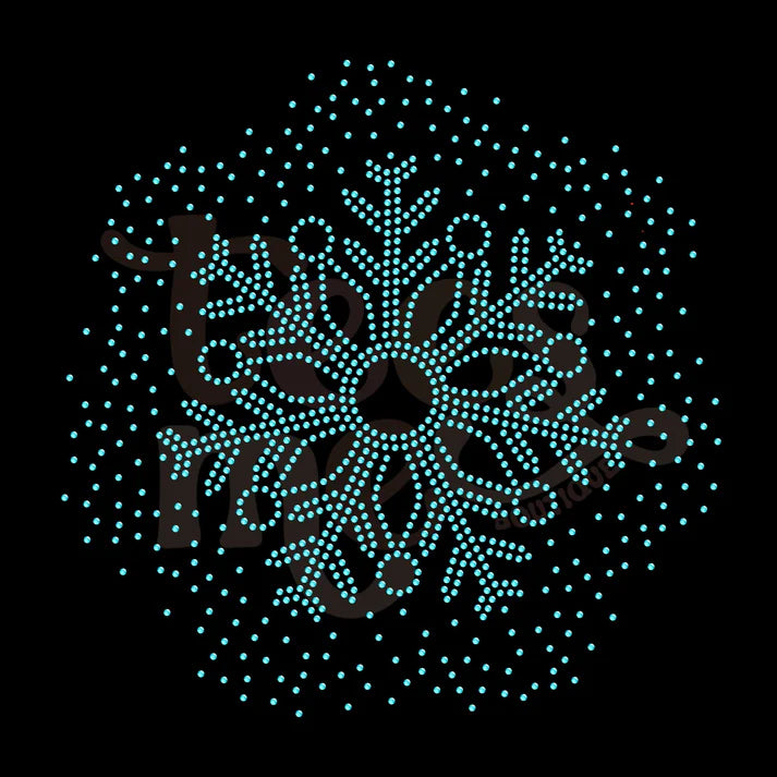 Snowflake Scatter Spangle Design