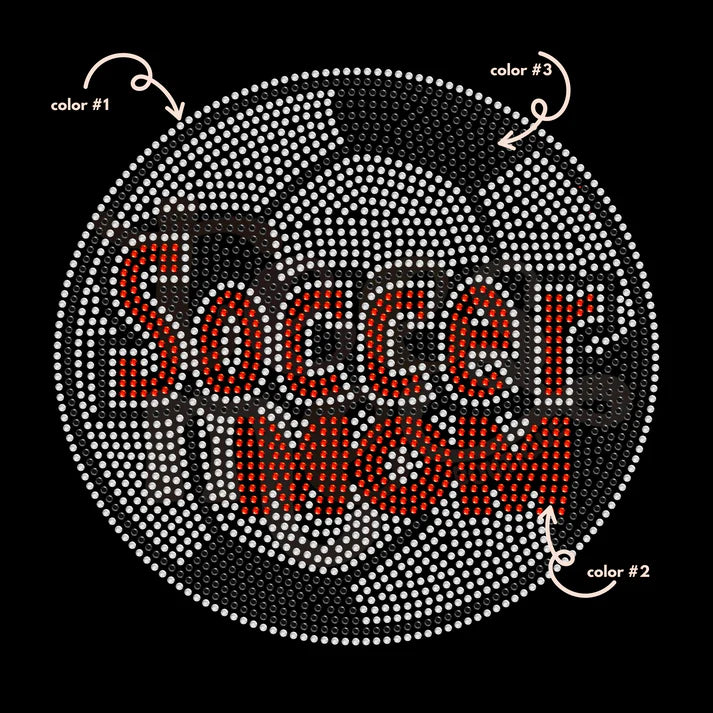 Soccer Mom Ball Spangle Design