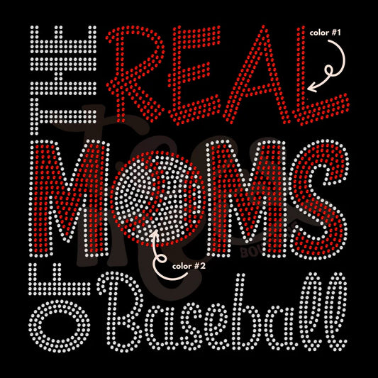 The Real Moms of Baseball Spangle Design