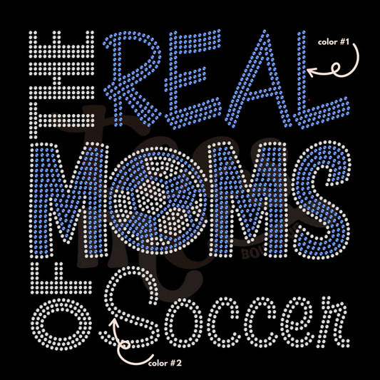 The Real Moms of Soccer Spangle Design