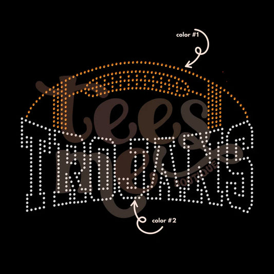 Trojans Football Spangle Design